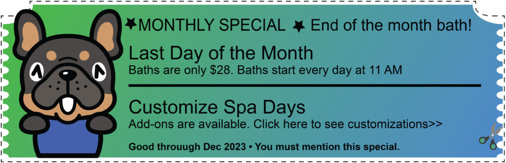 End of the month bath specials